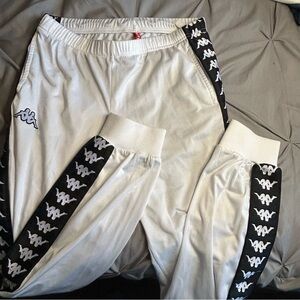 Kappa White Track Pants Joggers Small